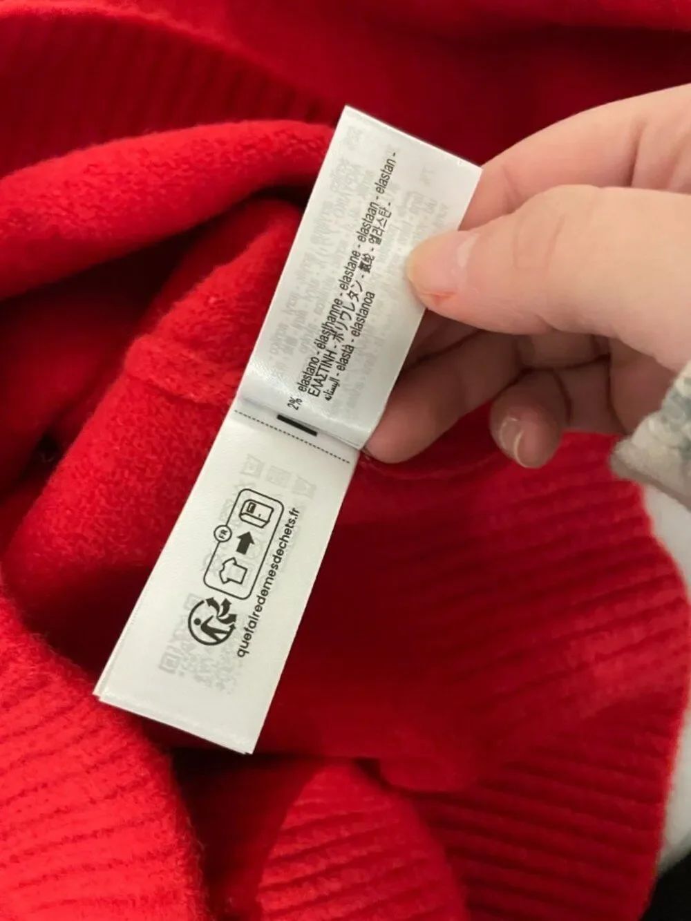 Zara Womens Sweater S Red Soft Knit Stretch Pullover Jumper Cozy 2142/161 NWT - Picture 12 of 15